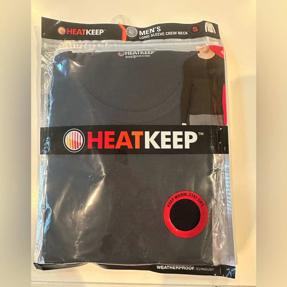 Heat keep long sleeve crew neck shirt